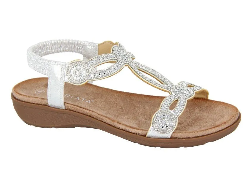 Cipriata L519FS Womens Jewelled Slingback Sandal