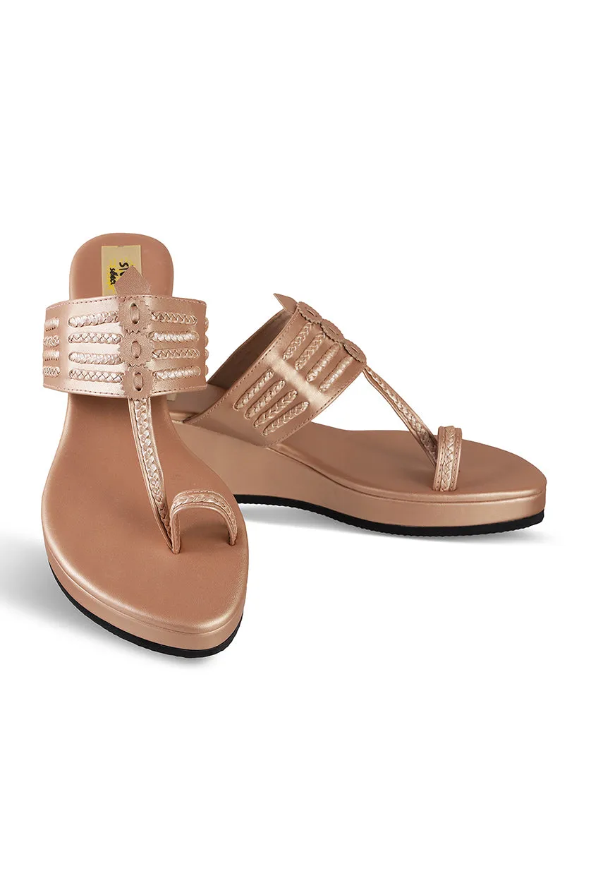 Classic Low K Wedge Taupe