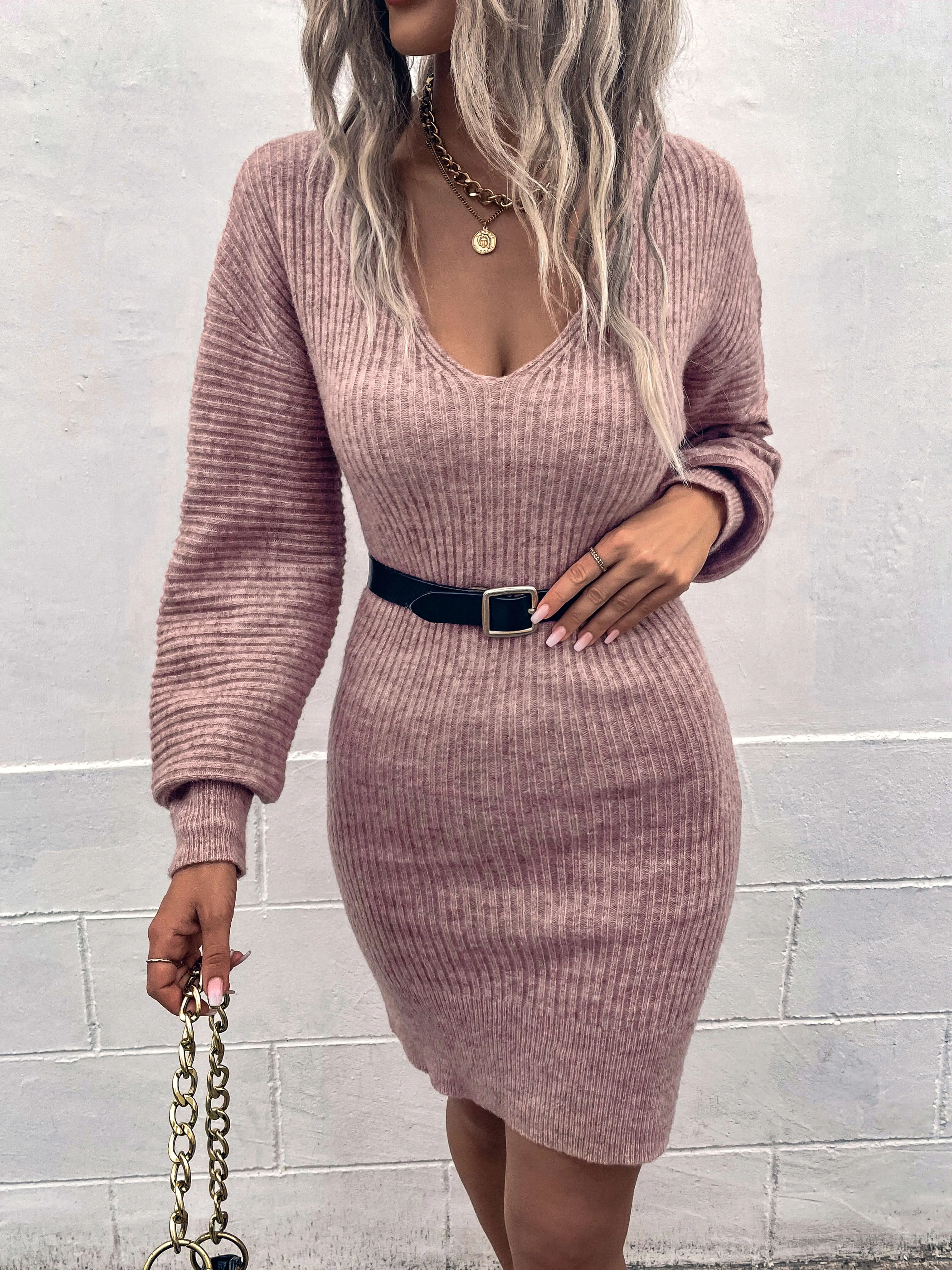 Claudias Knit Dress - Pink