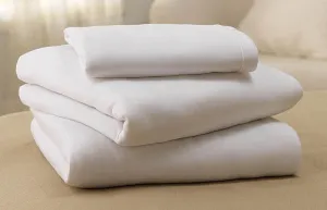 CS/60 SOFT-FIT KNITTED FLAT SHEET, 60IN X 104IN, WHITE