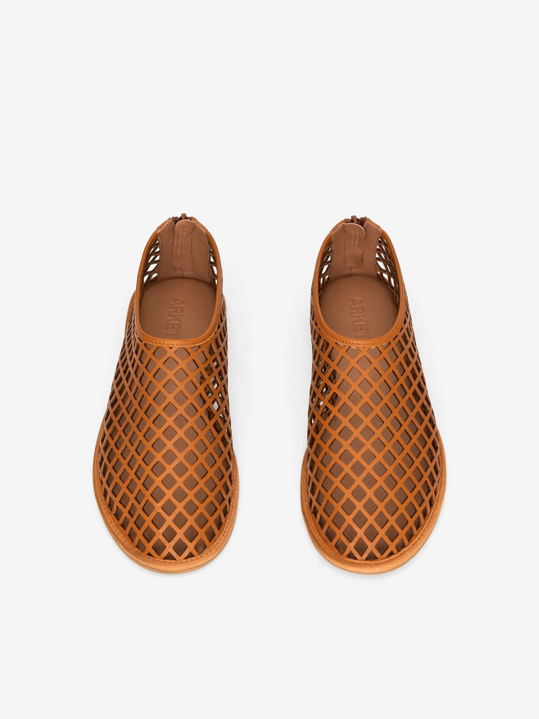 Cut-Out Leather Flats