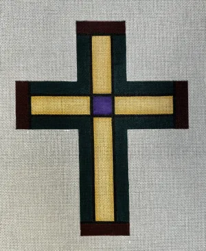 DD-222 Stained Glass Cross