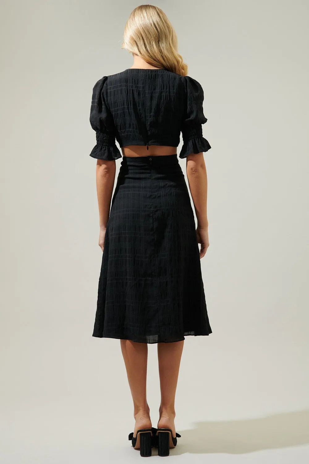 Del Mar O-Ring Cutout Midi Dress