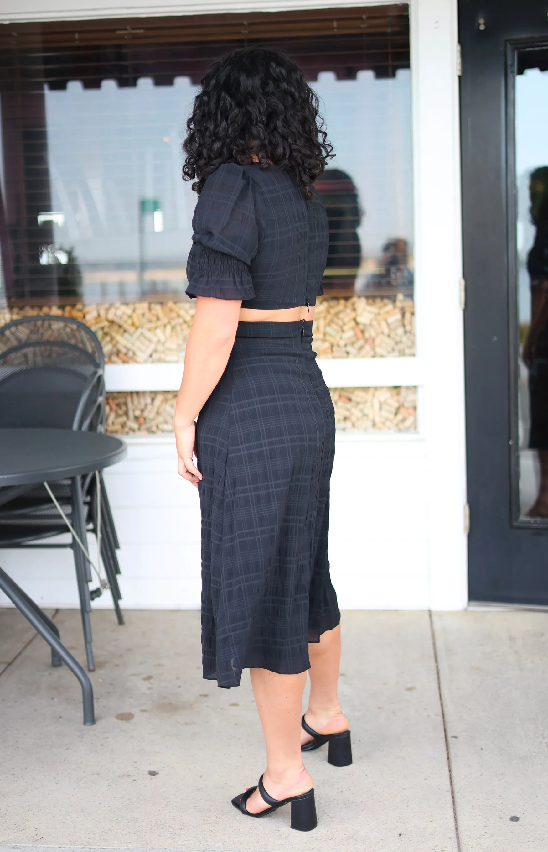 Del Mar O-Ring Cutout Midi Dress