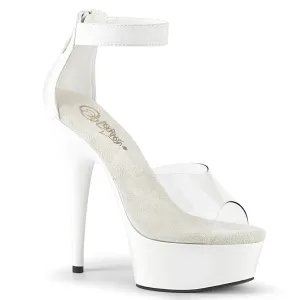DELIGHT-624  Clear-White Elastic Band/White Matte