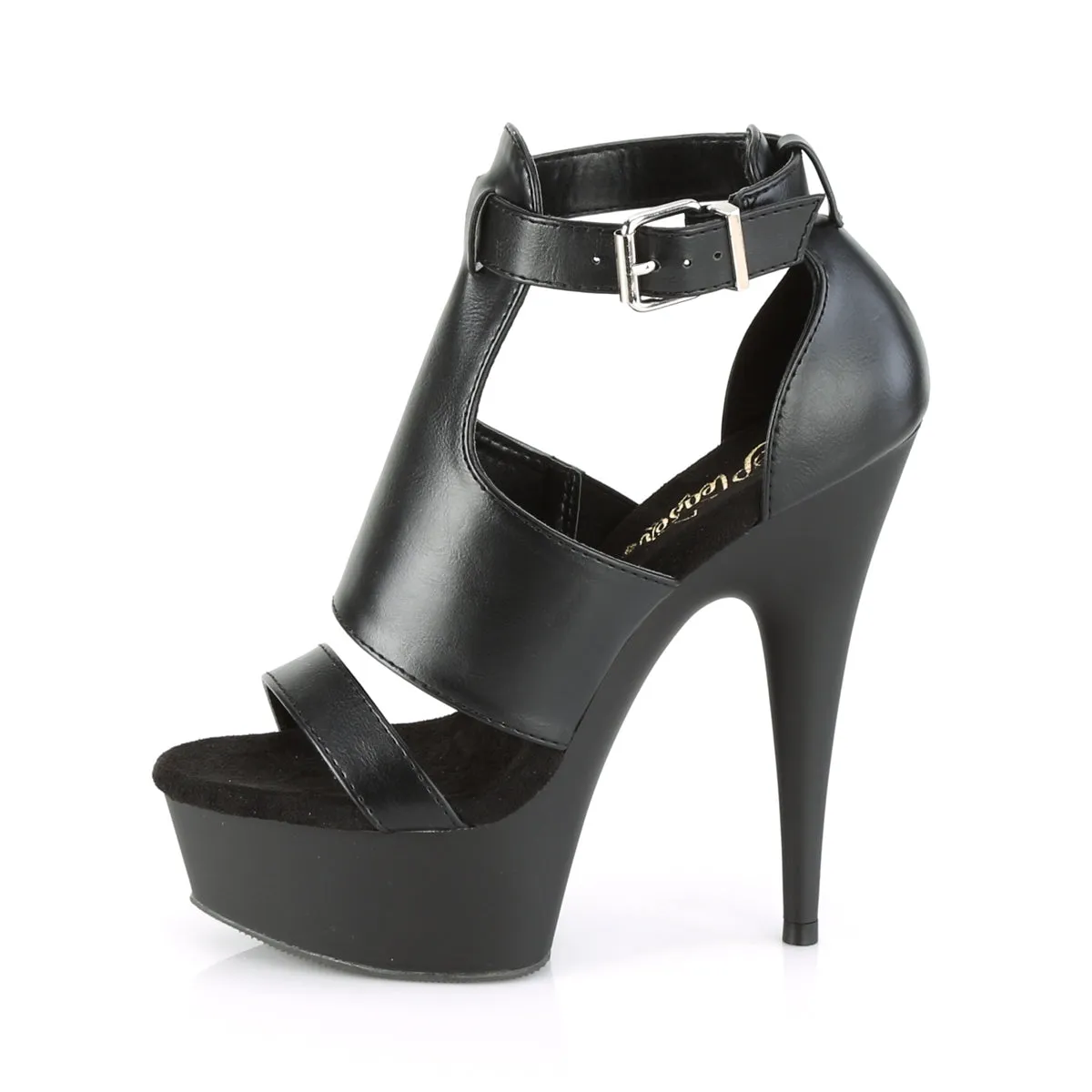 DELIGHT-692  Black Faux Le/Black Matte