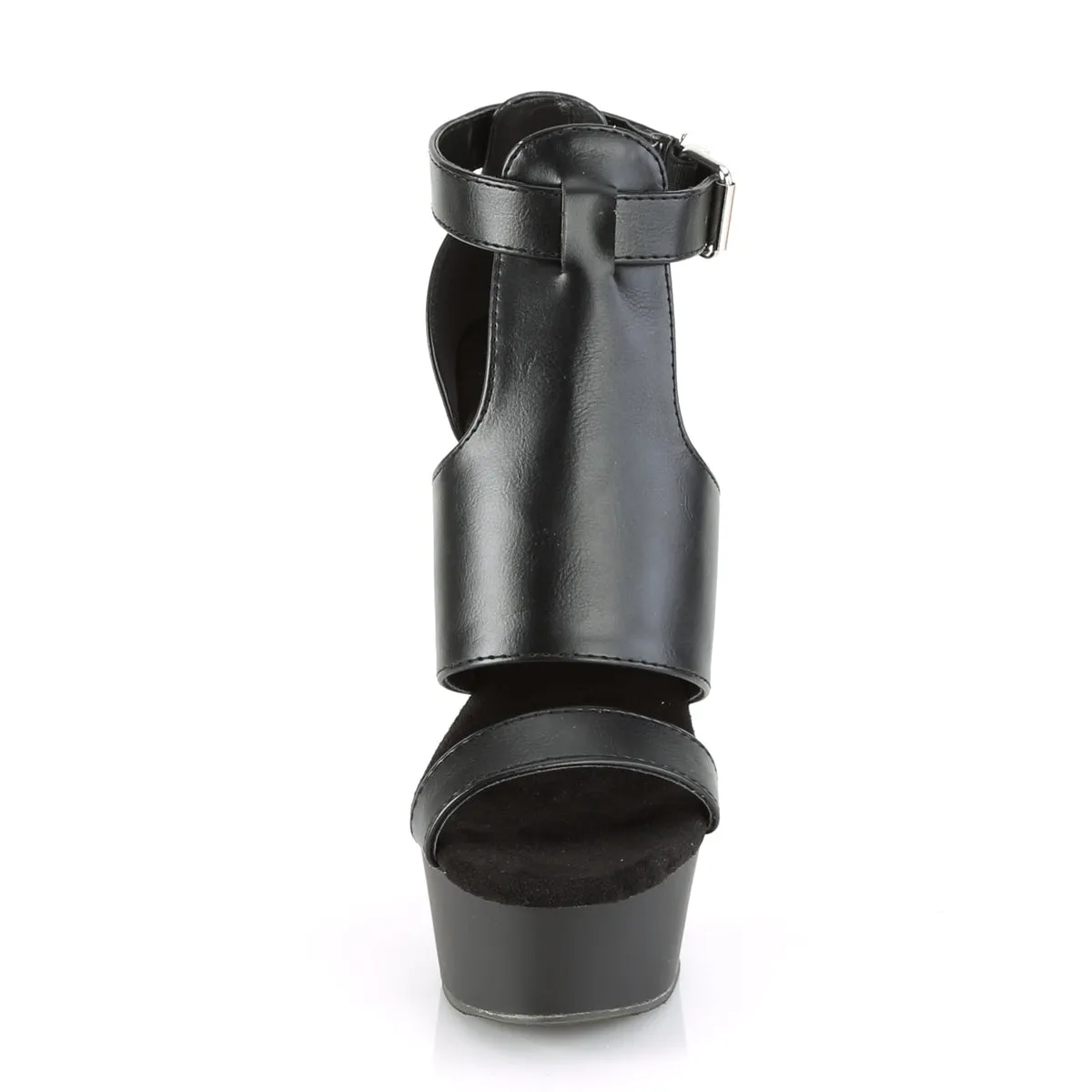 DELIGHT-692  Black Faux Le/Black Matte