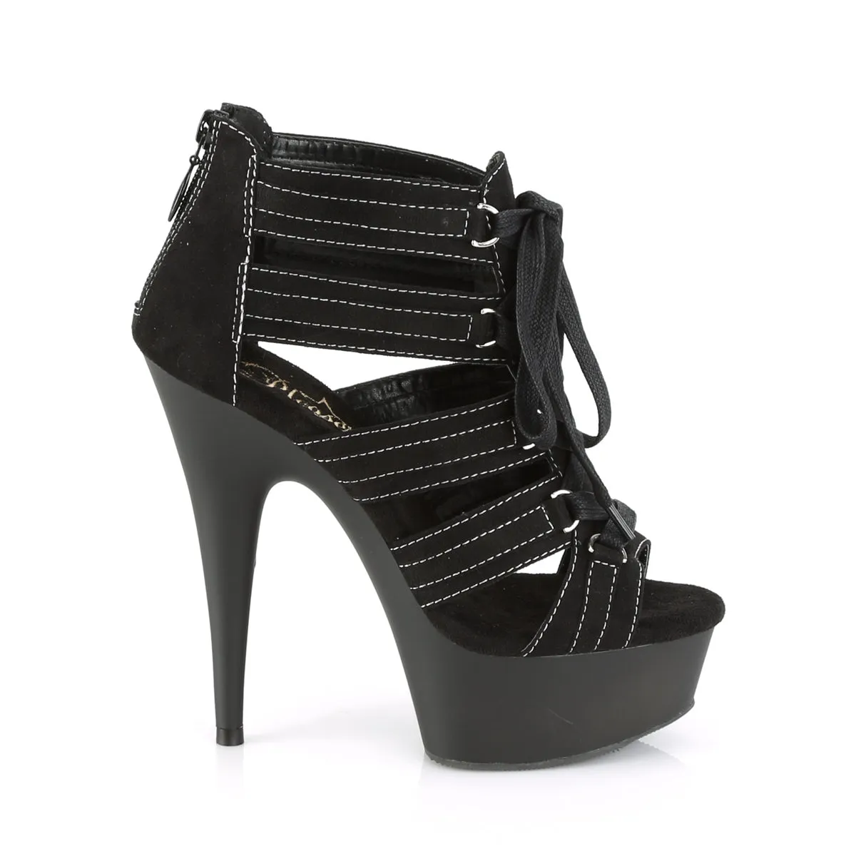 DELIGHT-693  Black Microfiber/Black Matte