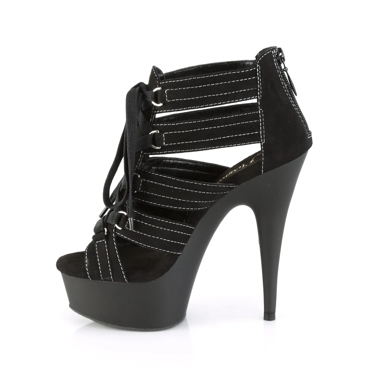 DELIGHT-693  Black Microfiber/Black Matte