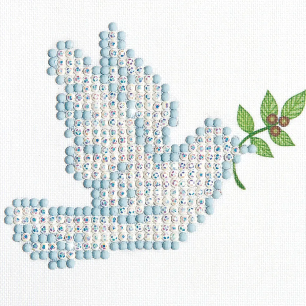 Diamond Dotz Printed Fabric Kit Needlecrafts 10.2cm x 10.2cm - Select Design