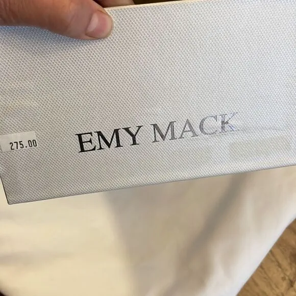 EMY MACK RUST COLORED CUT OUT FLATS.  NICELY PADDED.  NEW IN BOX