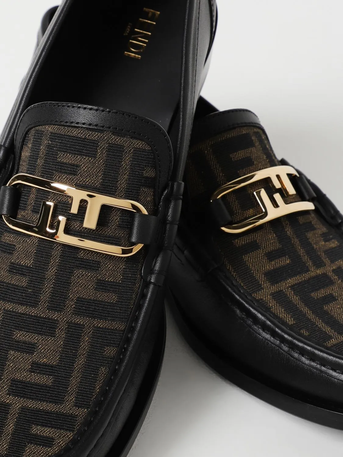 Fendi Loafers Men Tobacco
