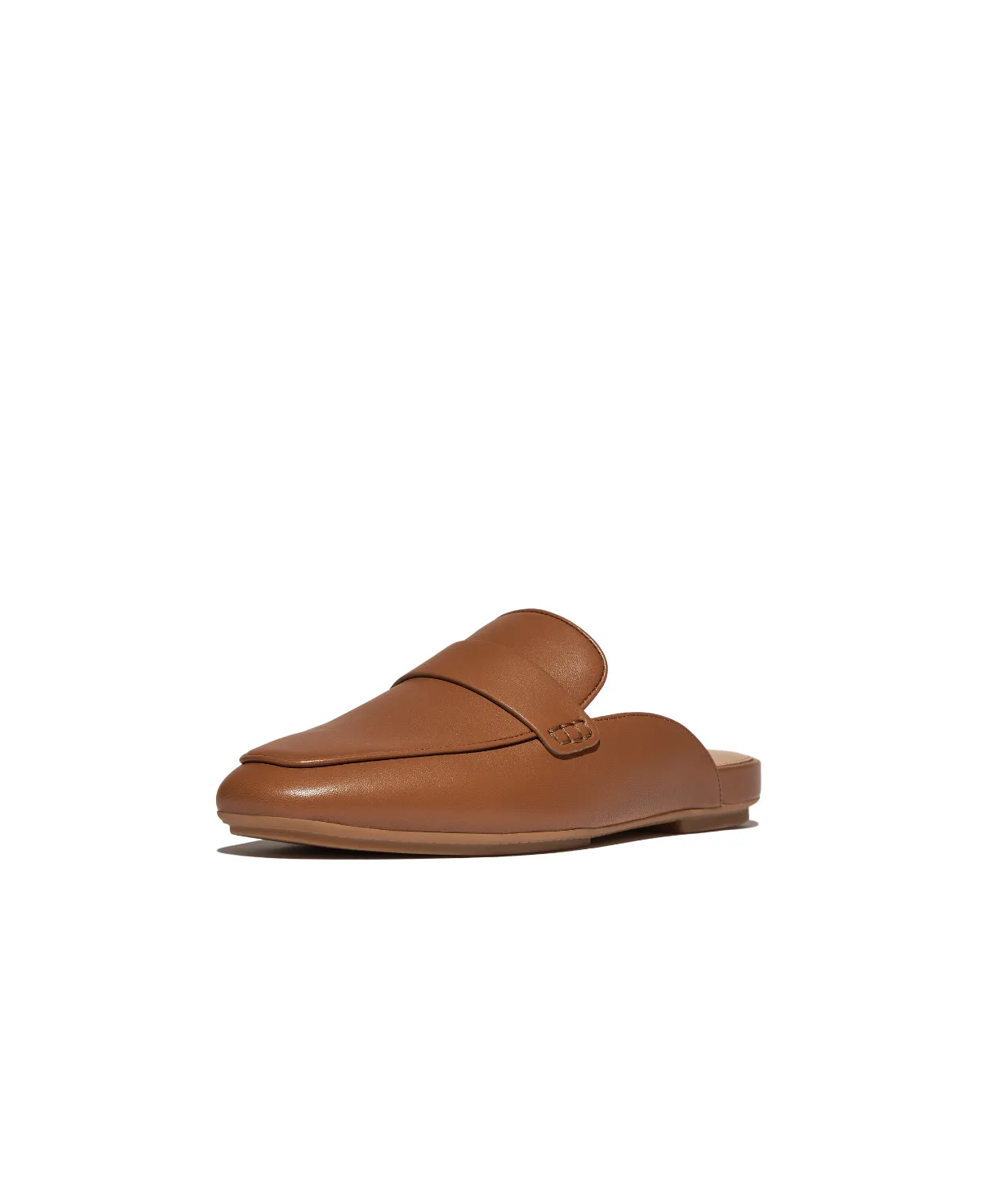 Fitflop Delicato Soft Leather Mules Deep Tan