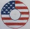 Flag Monogram Round