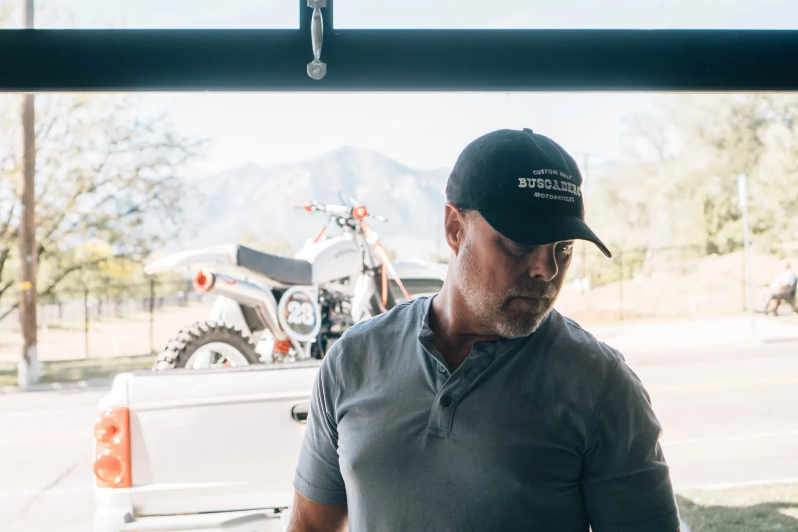 Flat Track Dad Hat - Black