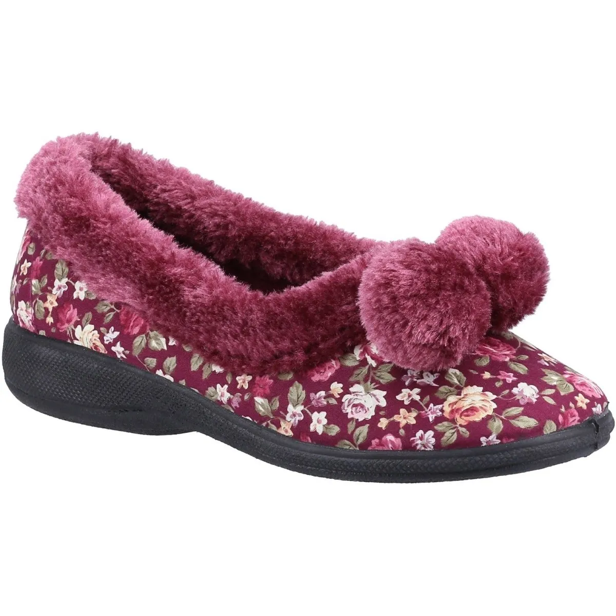 Fleet & Foster Goldfinch Pom Poms Ladies Slippers