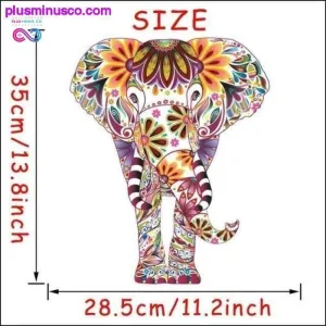 Floral & Colorful Elephant Wall Decals Sticker For Living