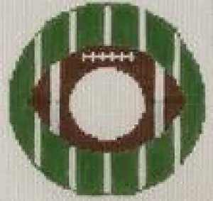 Football Monogram Round