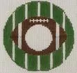 Football Monogram Round