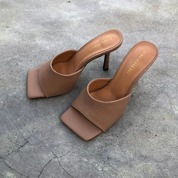 FreyaEstep Leather Slim Mules