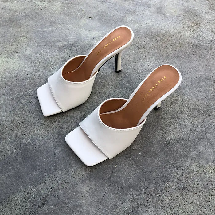 FreyaEstep Leather Slim Mules