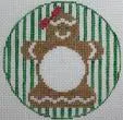 GingerbreadGirl Monogram Round