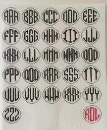 GingerbreadGirl Monogram Round