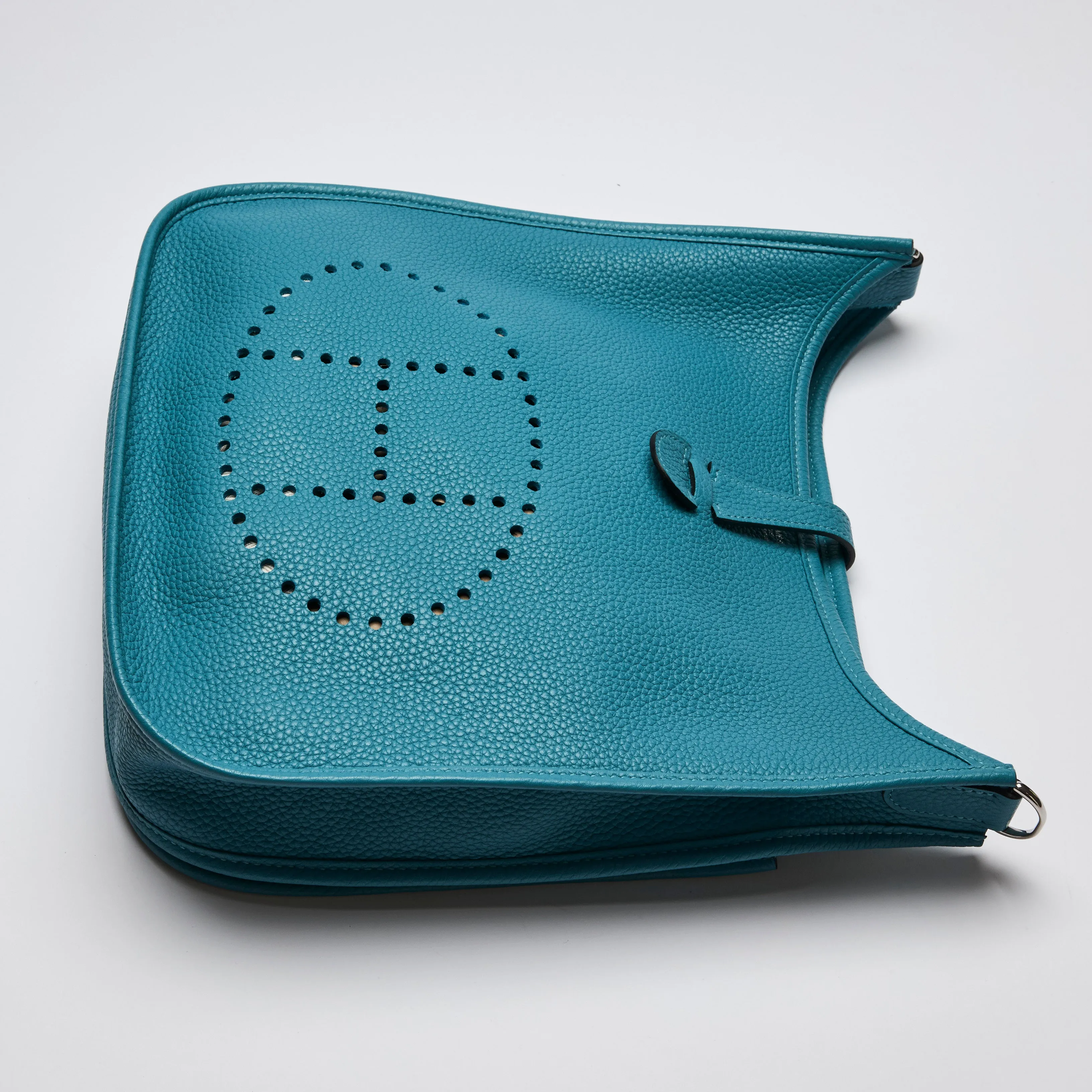 Hermes Taurillon Clemence  Evelyne 29 Blue