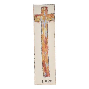 Hope Gold Cross Canvas