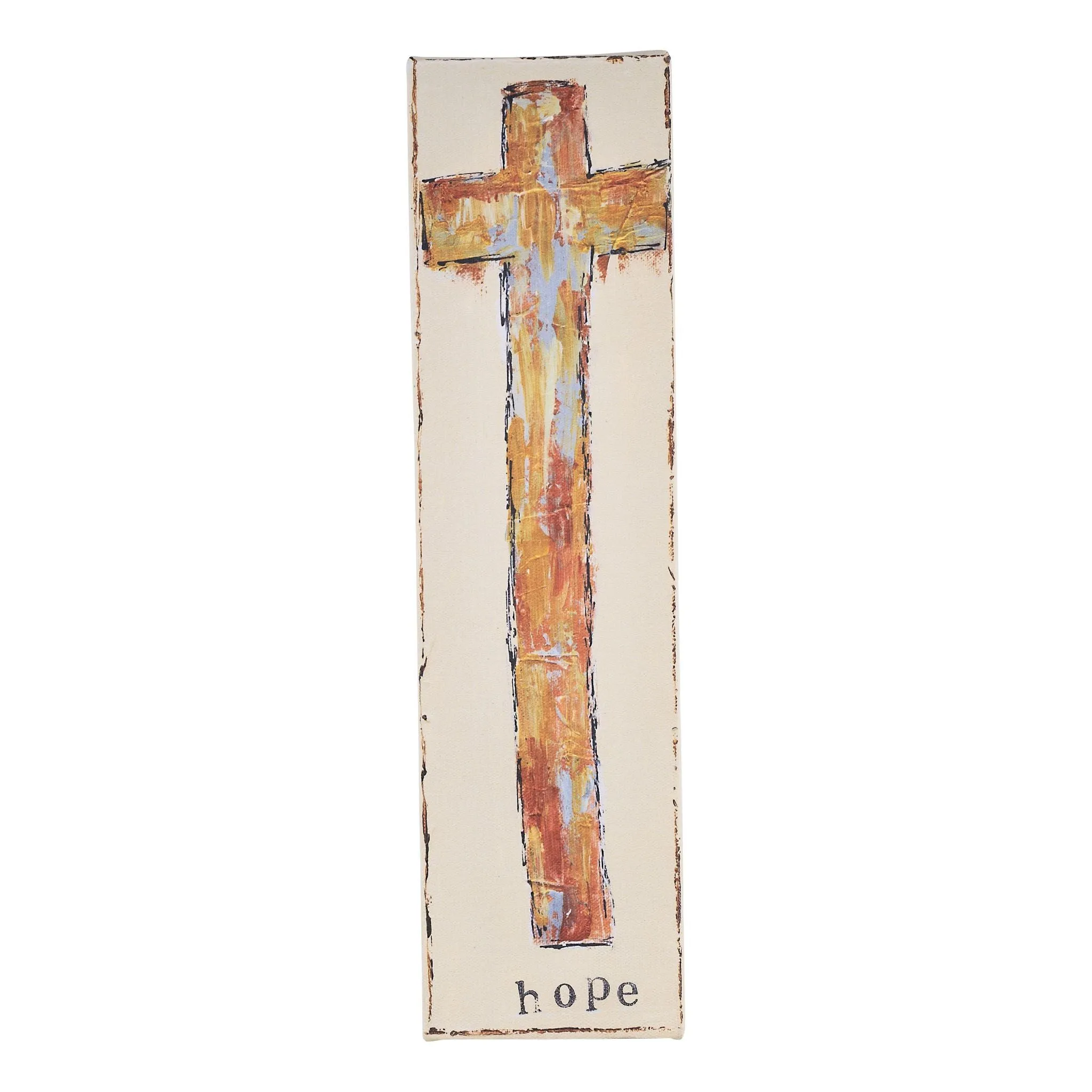 Hope Gold Cross Canvas