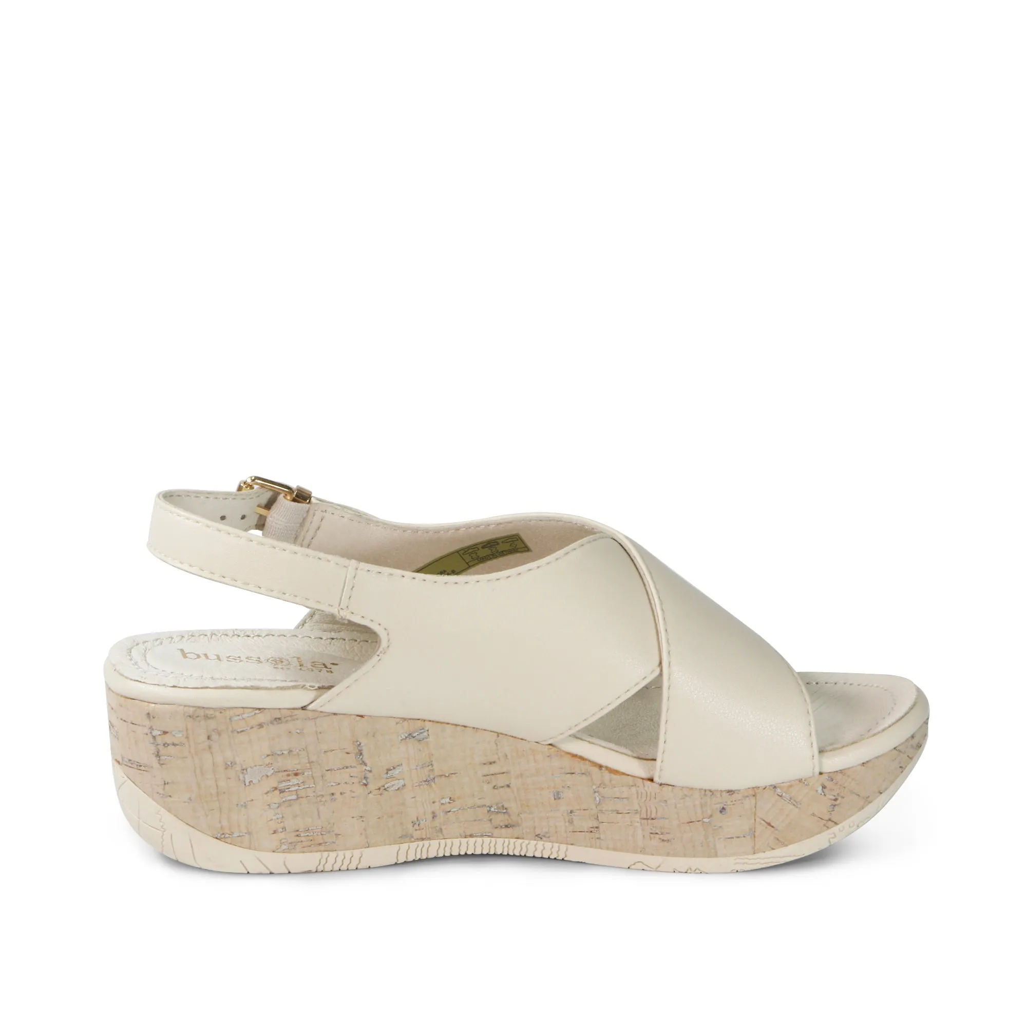 Ibiza Cross Straps Wedge Sandals (Angora)