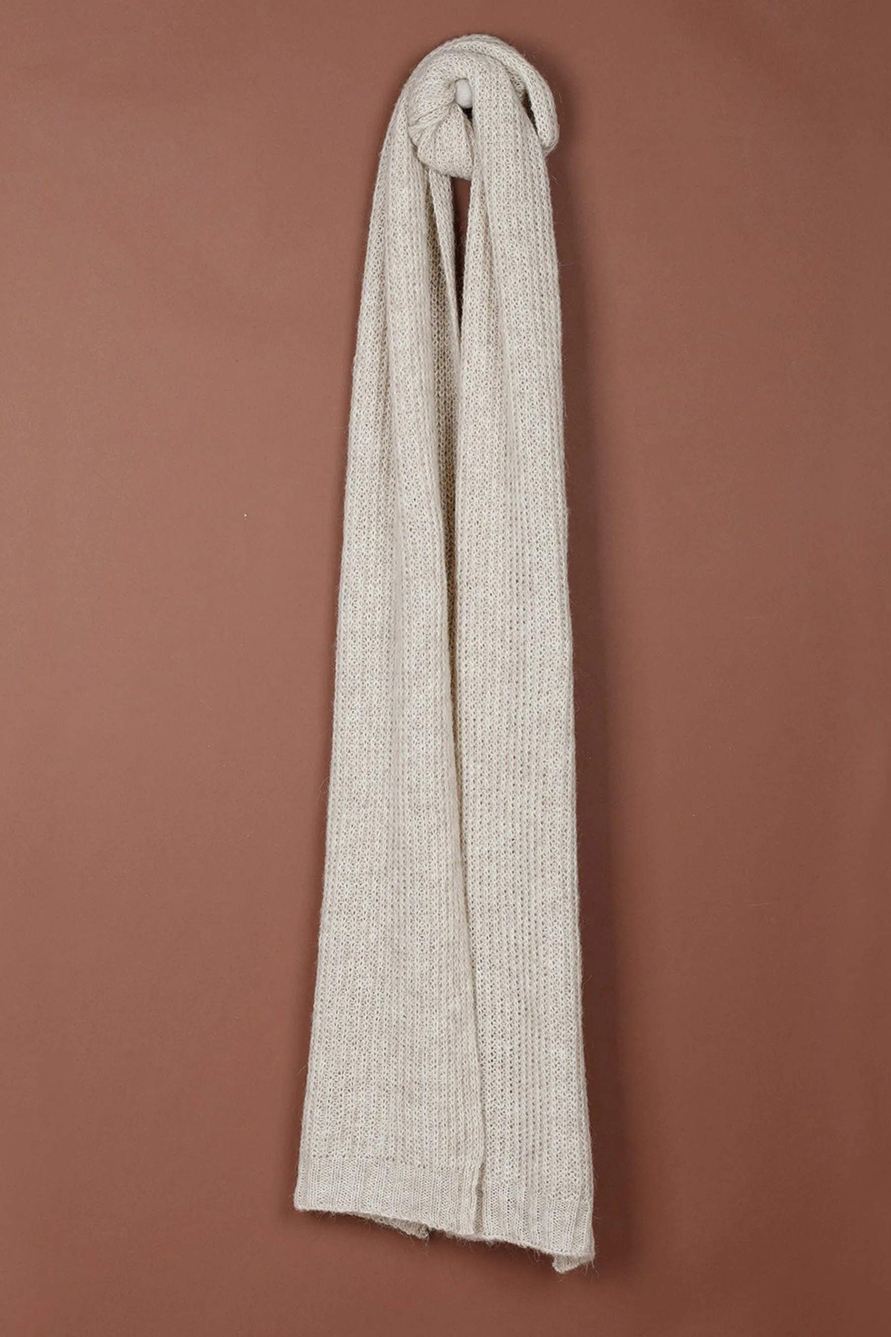 Indi & Cold Colored Scarf (Ecru) - FINAL SALE