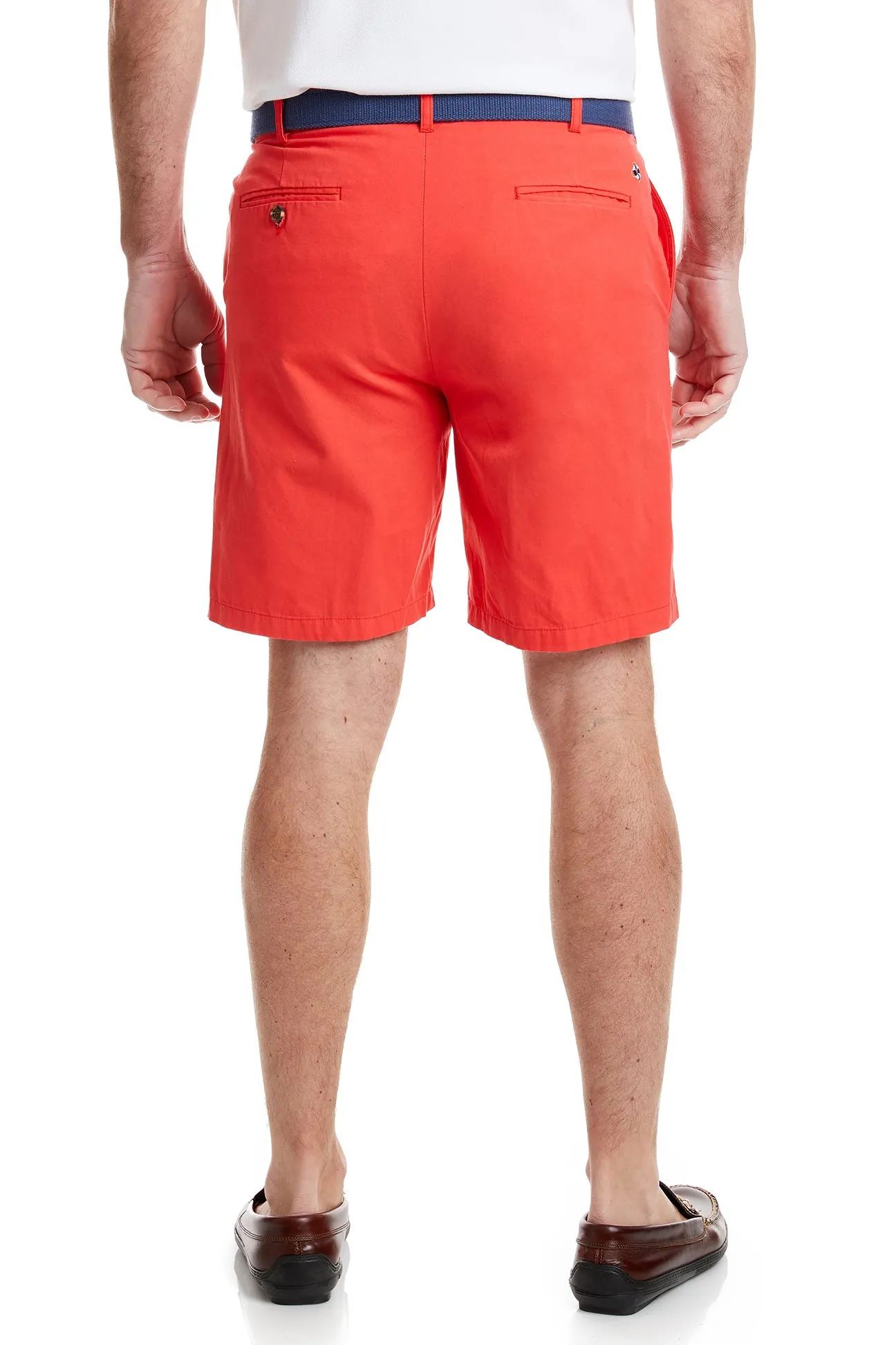 Island Short Canvas Washed Red