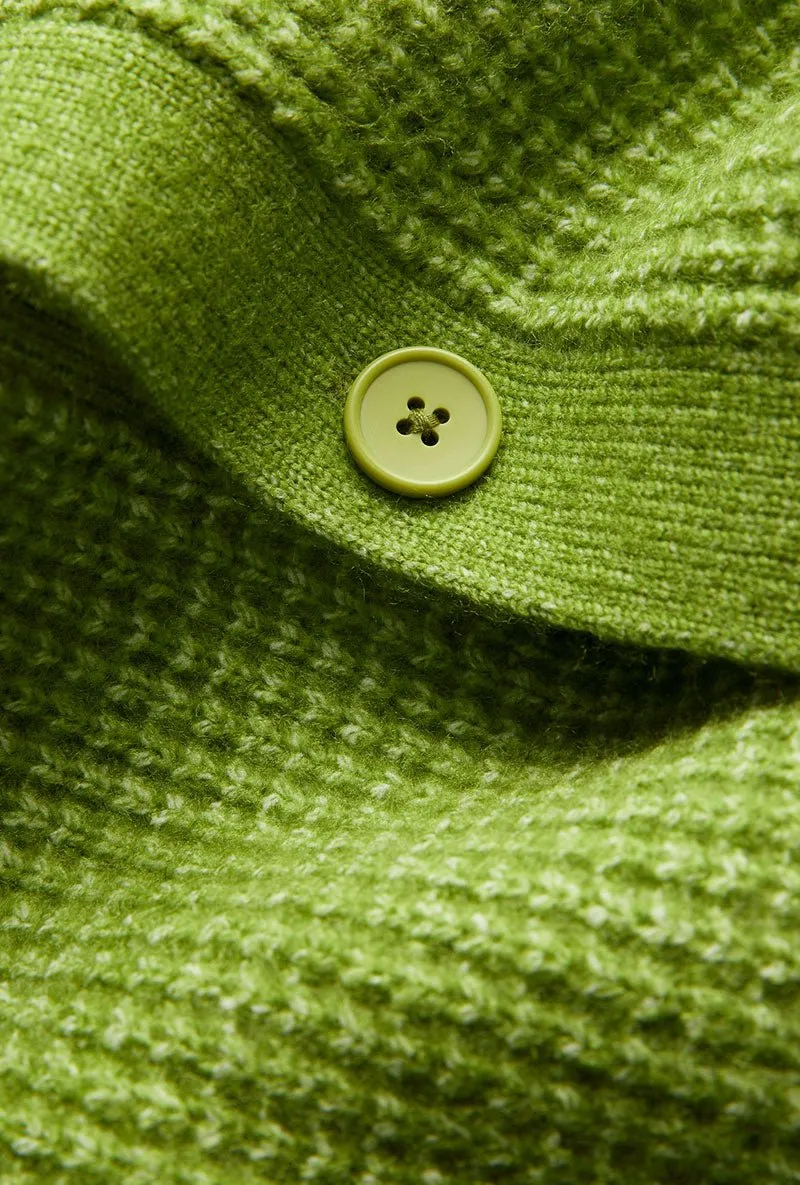 JACK AND JONES ROLLIE WAFFLE KNIT CARDIGAN
