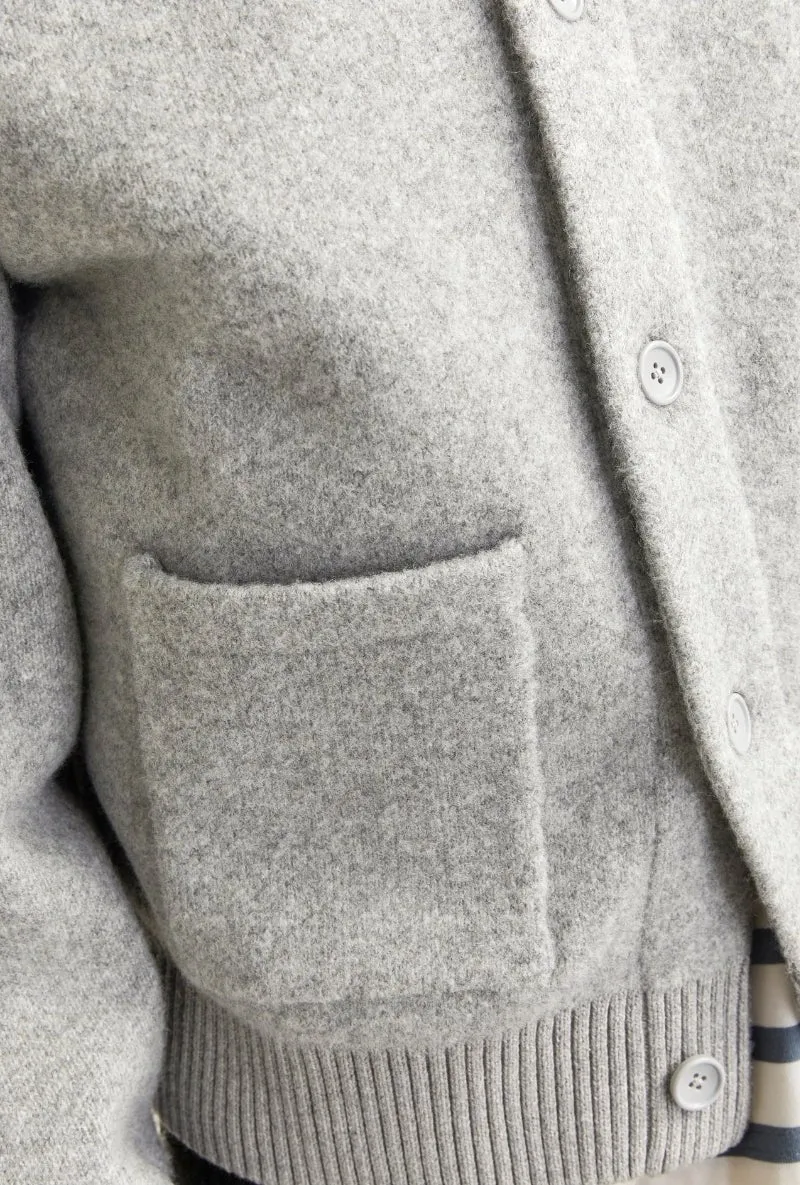 JACK AND JONES WINTER CROPPED KNIT CARDIGAN