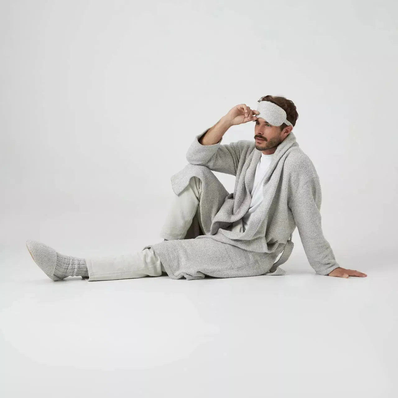 Kashwere Lounge Ultra Plush Oyster & Bone Heathered Spa Slippers ~ LAST CHANCE SALE ~ LIMITED QUANTITIES