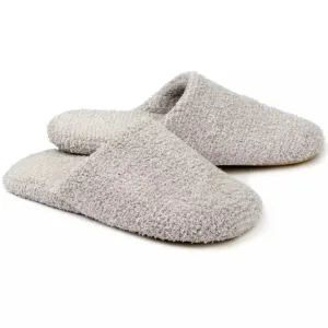 Kashwere Lounge Ultra Plush Oyster & Bone Heathered Spa Slippers ~ LAST CHANCE SALE ~ LIMITED QUANTITIES