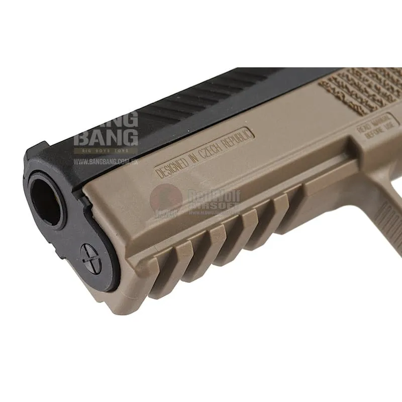KJ Works CZ P-09 Duty (ASG Licensed) Gas Version - TAN