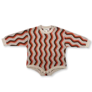 Knitted Romper - Wave