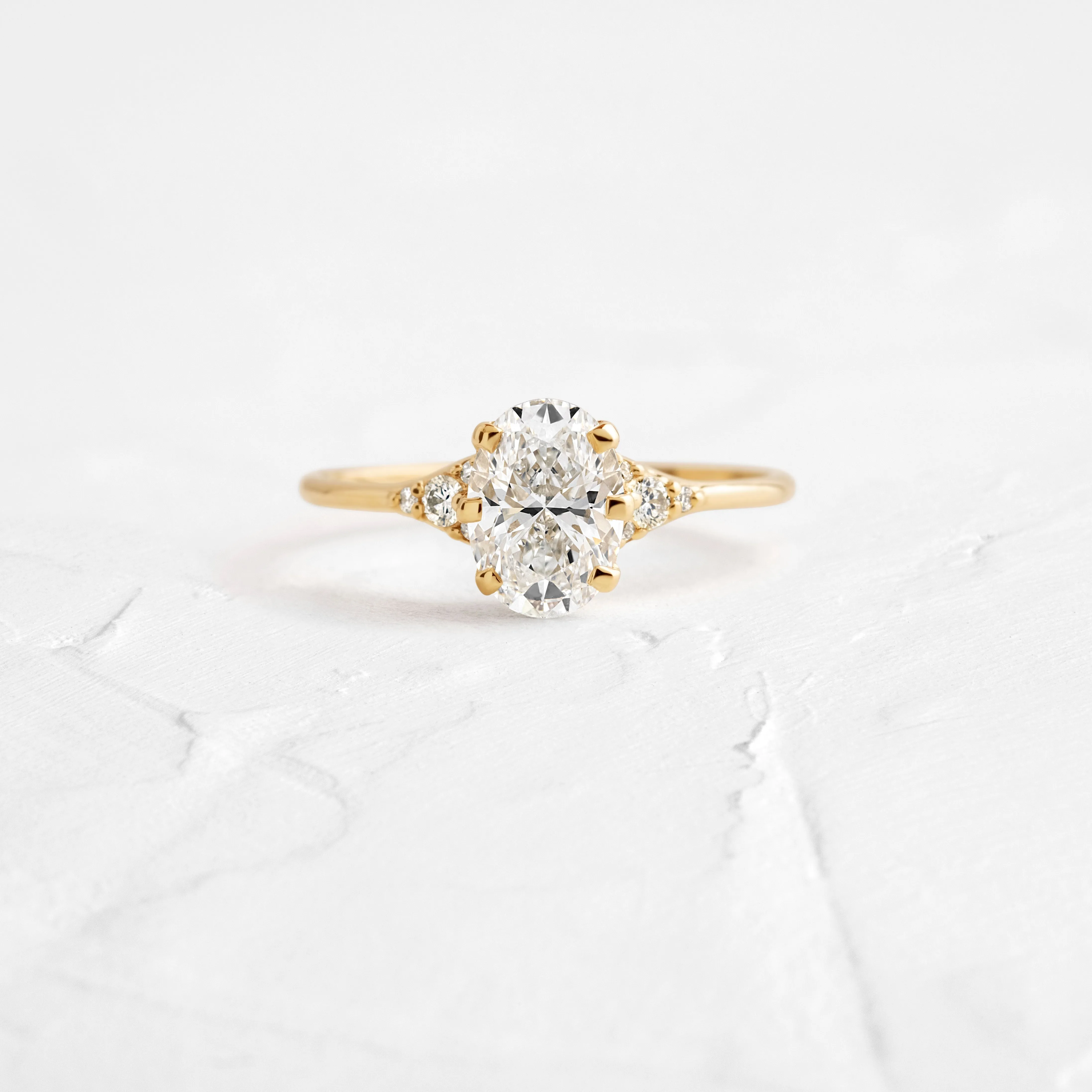 Lady's Slipper Ring, 1.21ct. Oval Cut - OOS