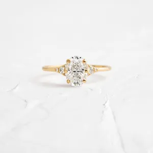 Lady's Slipper Ring, 1.21ct. Oval Cut - OOS