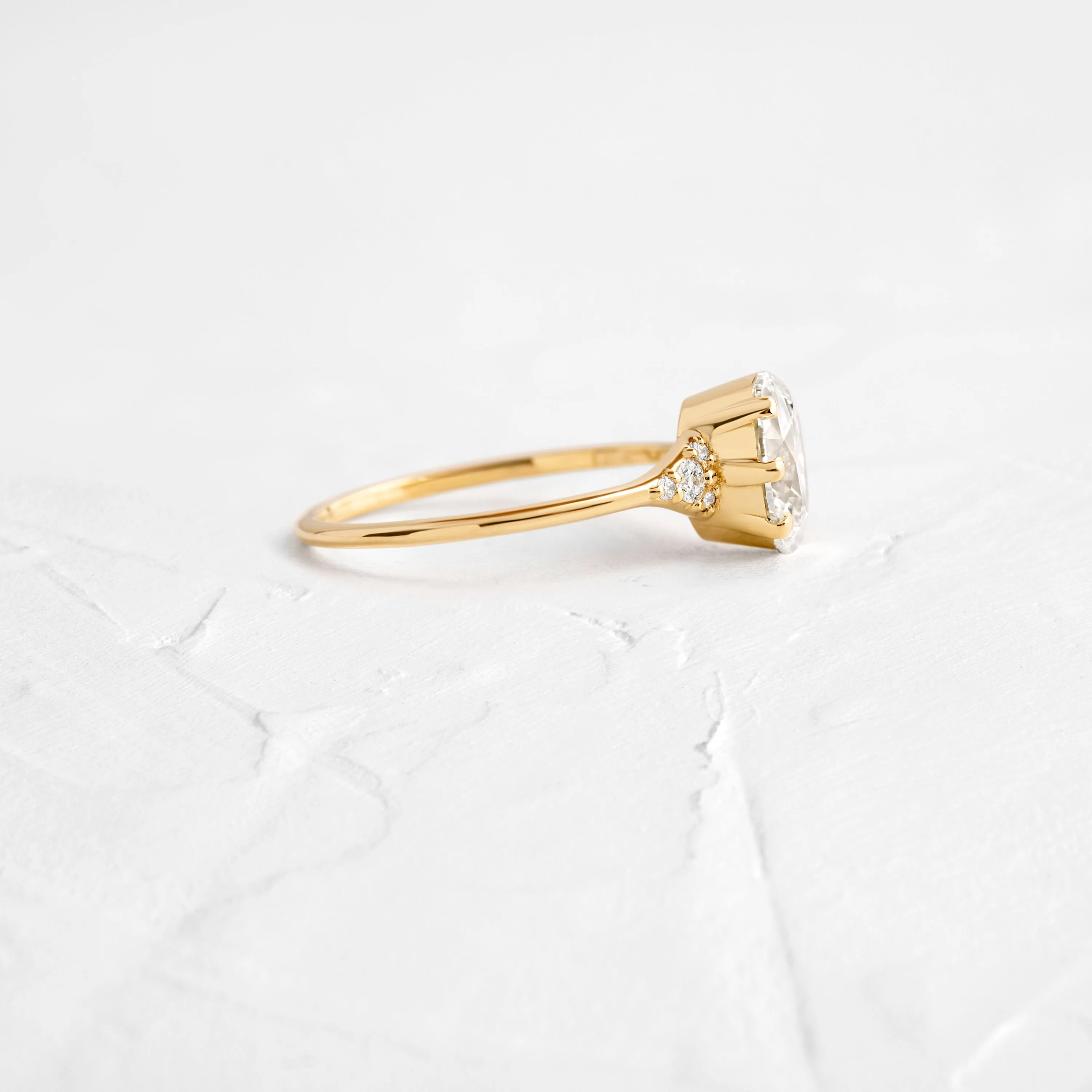 Lady's Slipper Ring, 1.21ct. Oval Cut - OOS