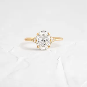 Lady's Slipper Ring, Oval Cut