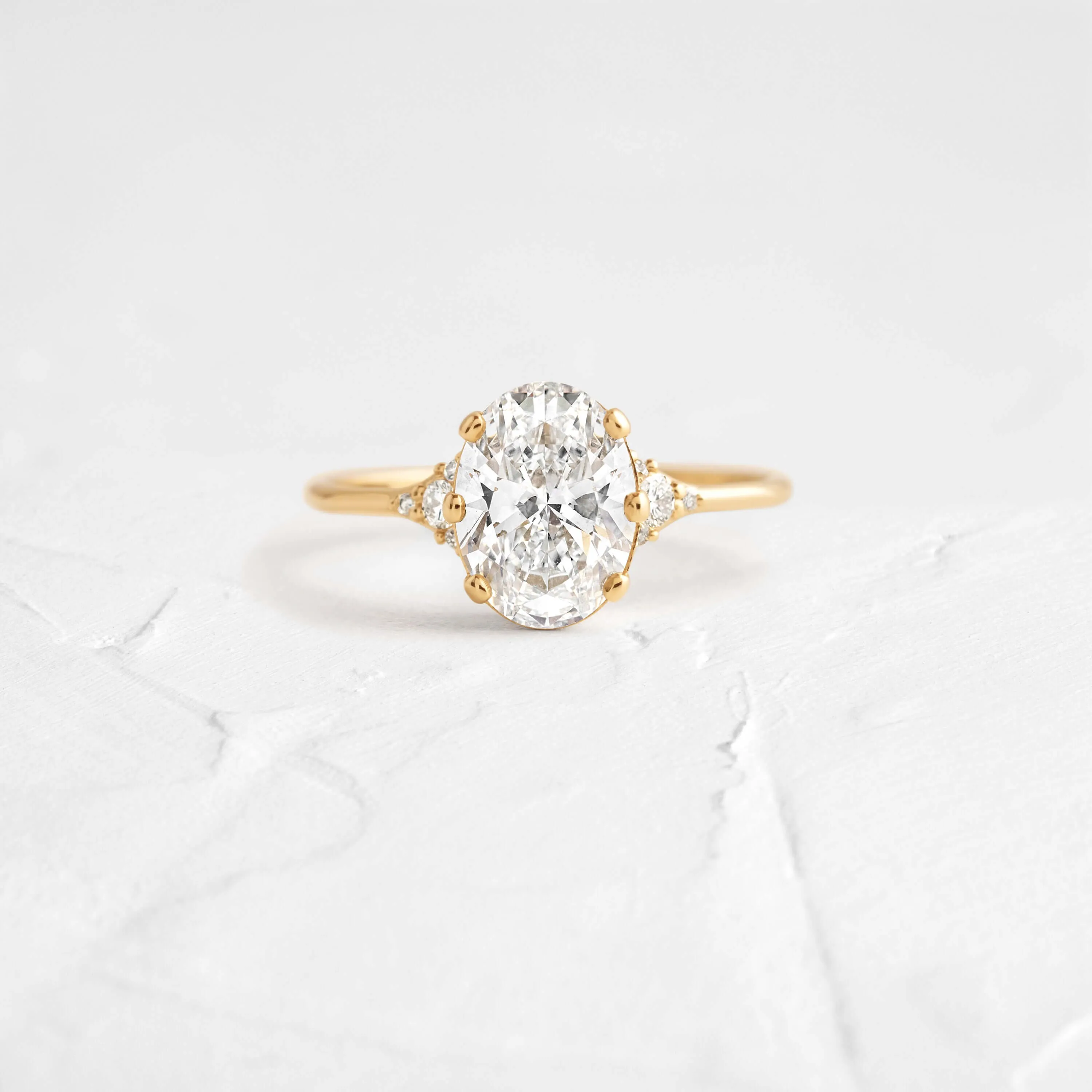 Lady's Slipper Ring, Oval Cut