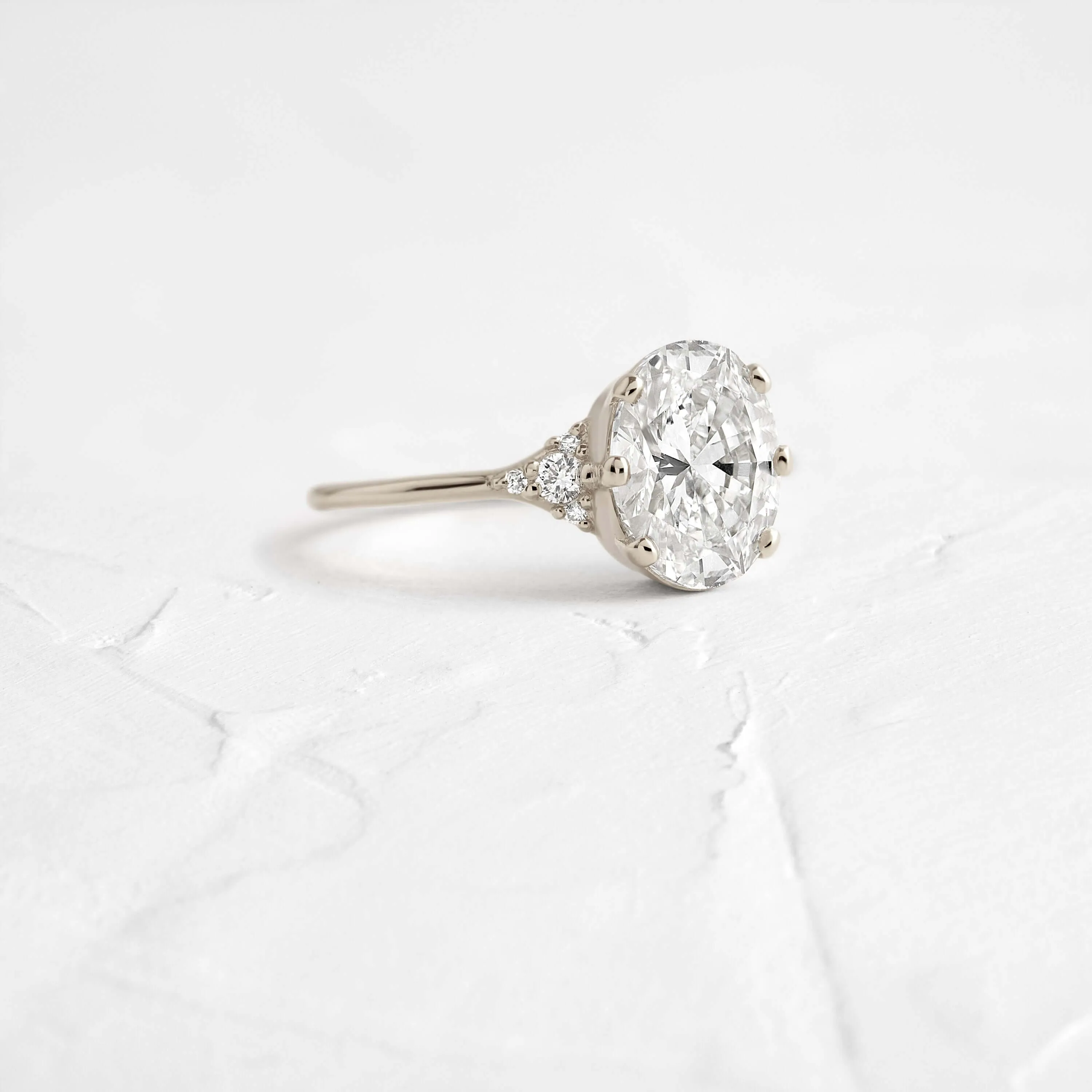 Lady's Slipper Ring, Oval Cut