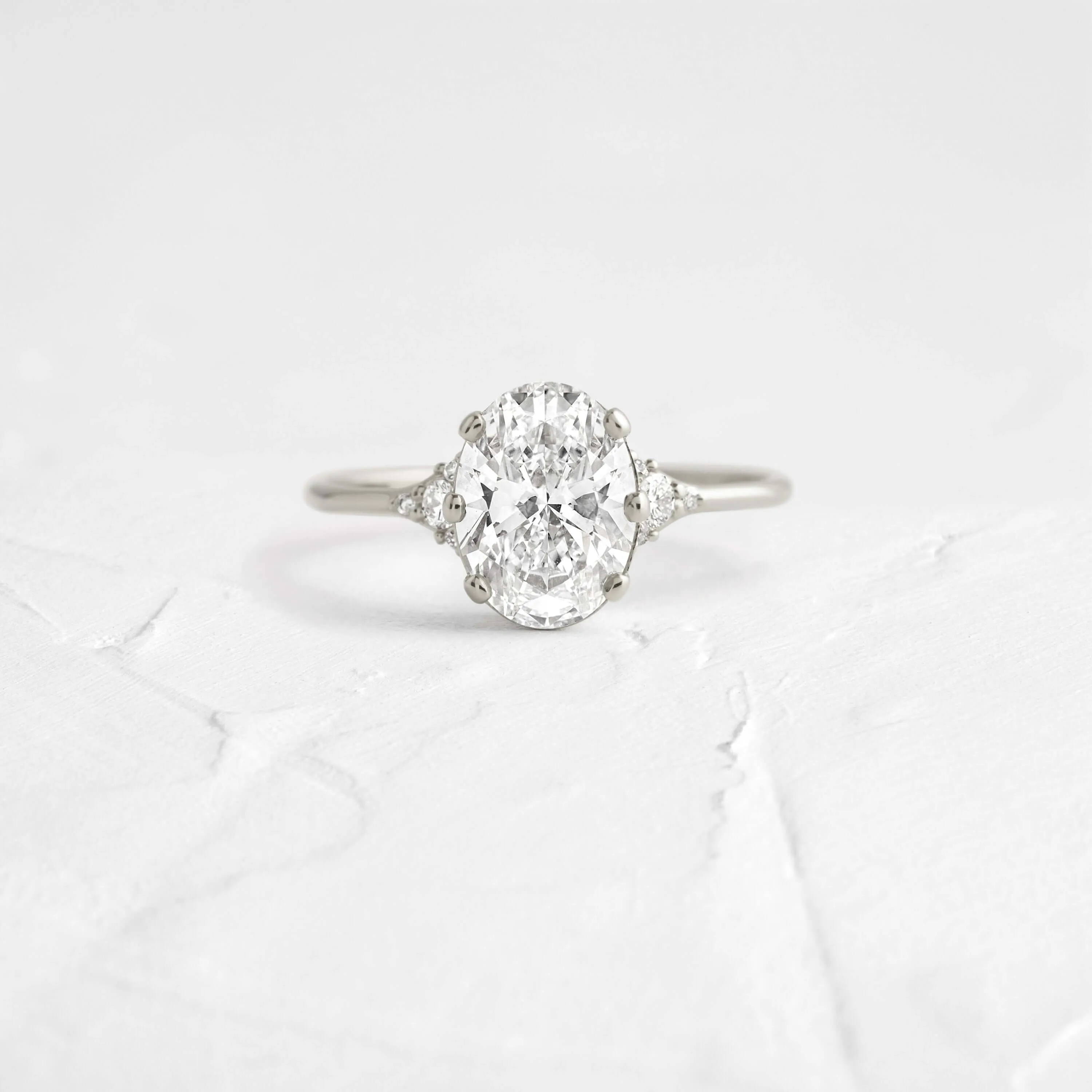 Lady's Slipper Ring, Oval Cut