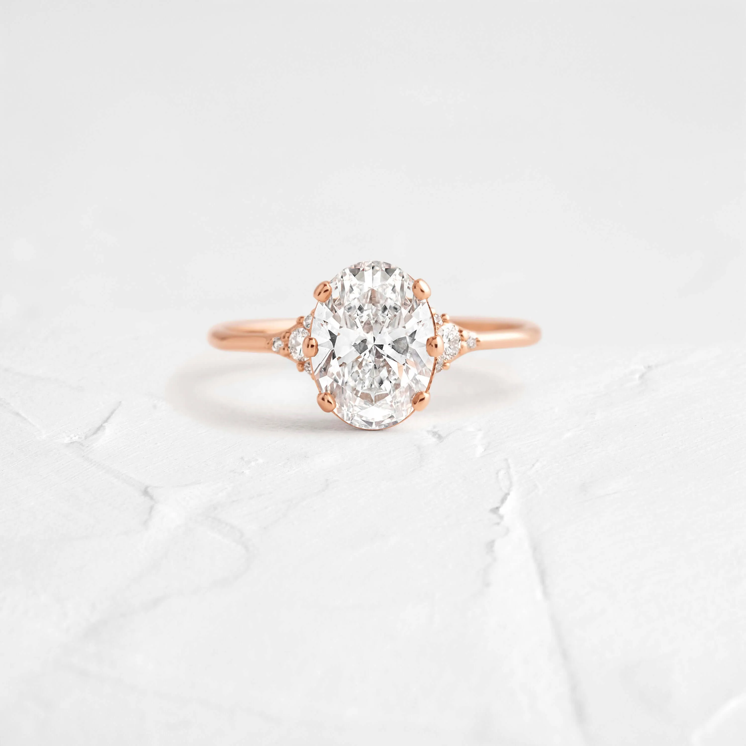 Lady's Slipper Ring, Oval Cut