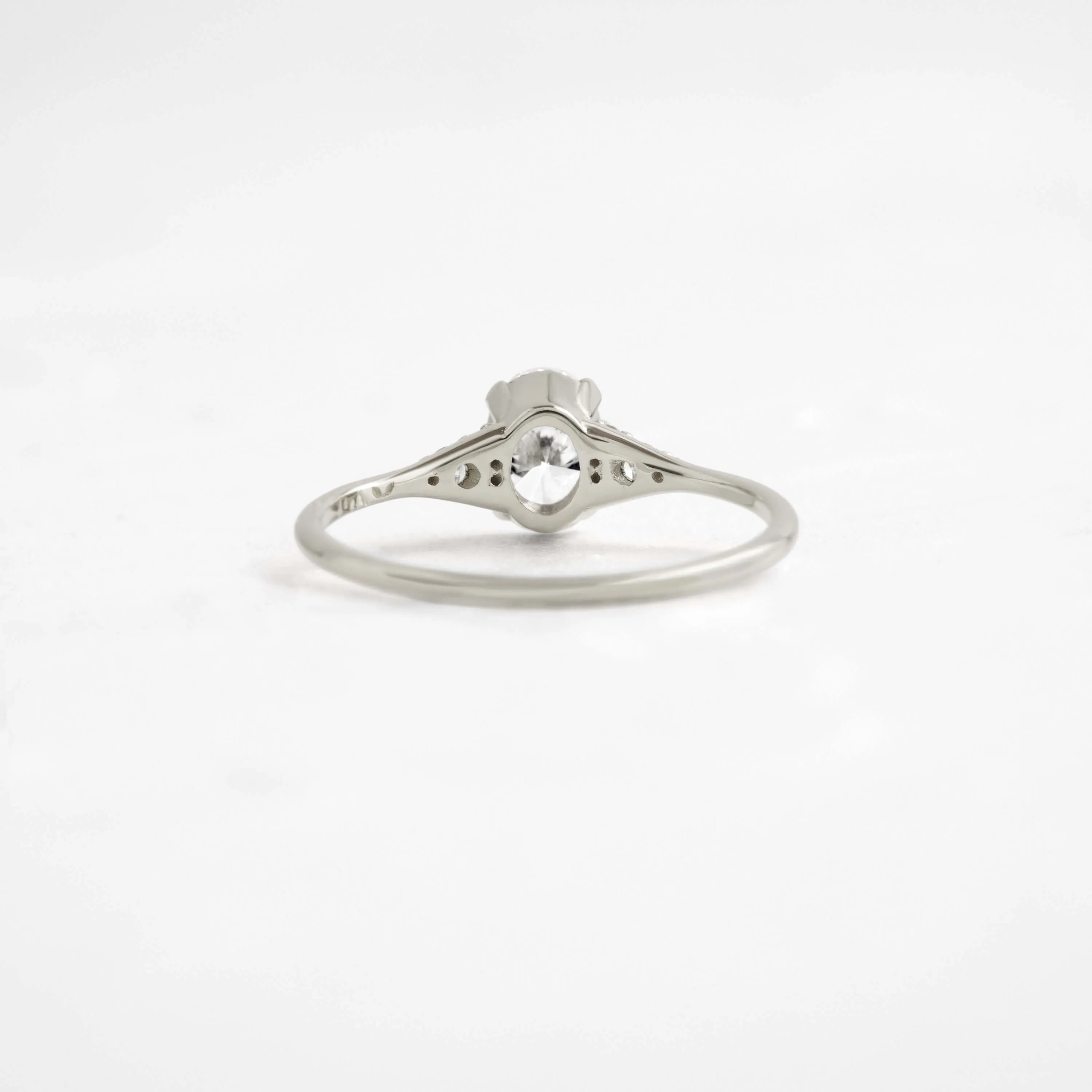 Lady's Slipper Ring, Oval Cut