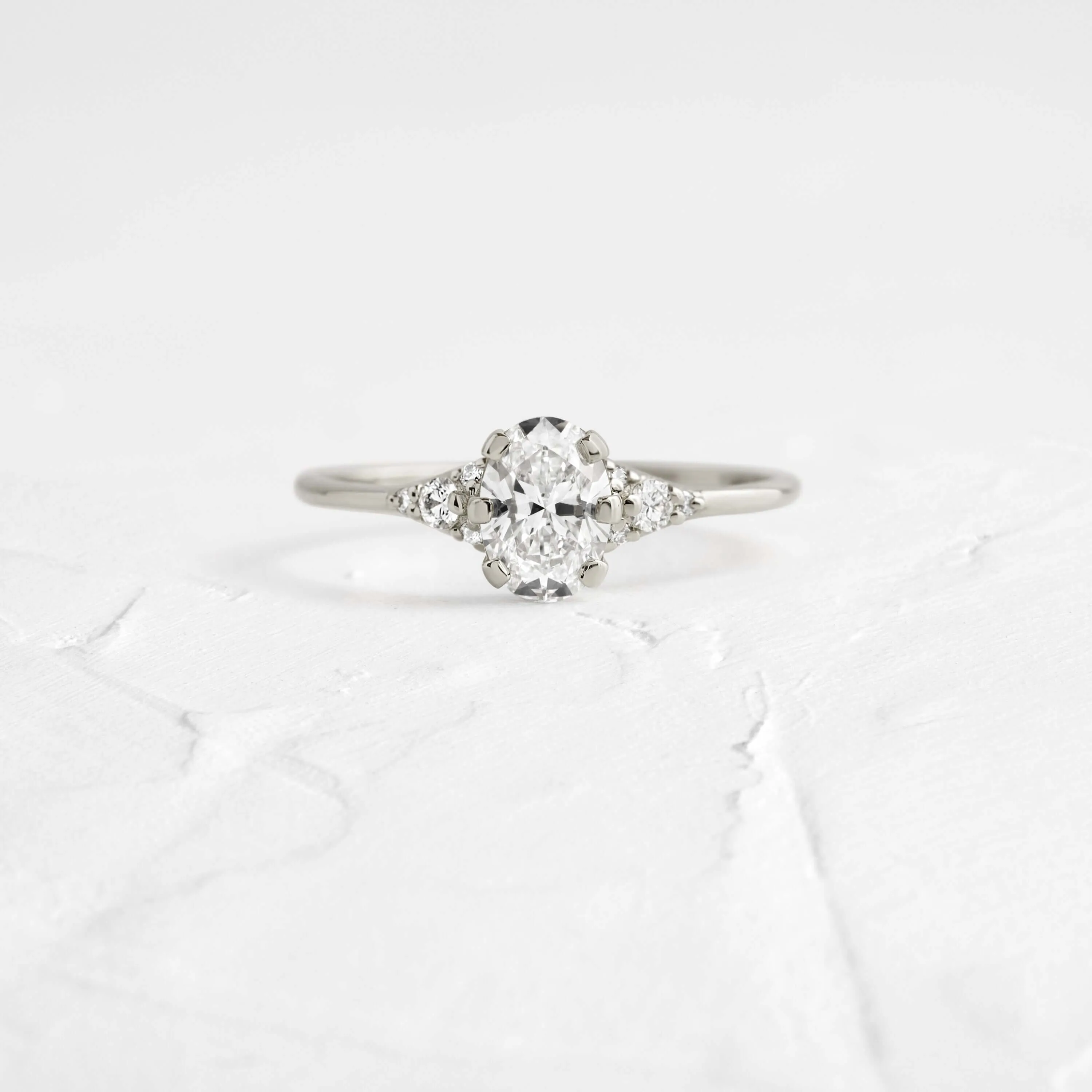 Lady's Slipper Ring, Oval Cut