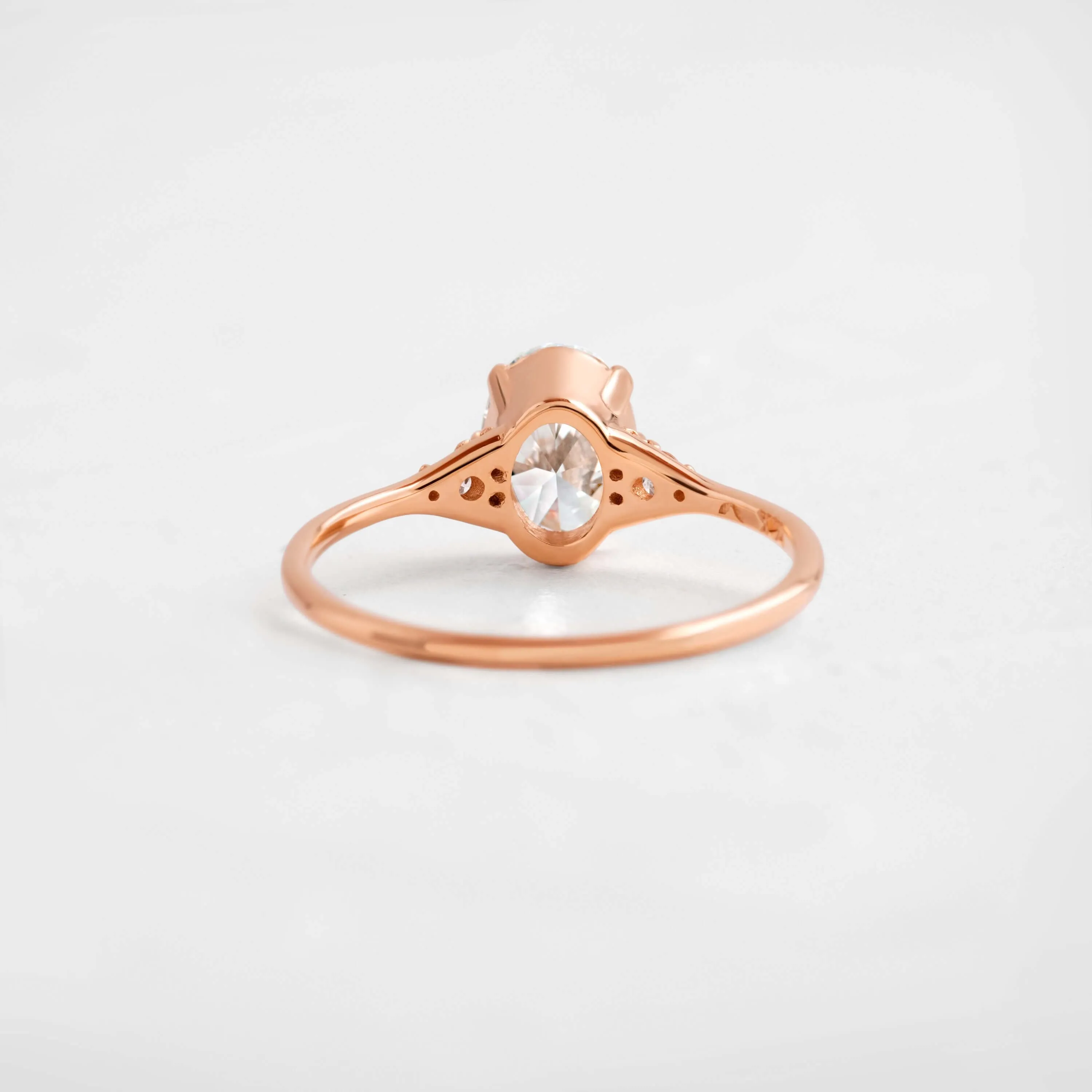 Lady's Slipper Ring, Oval Cut